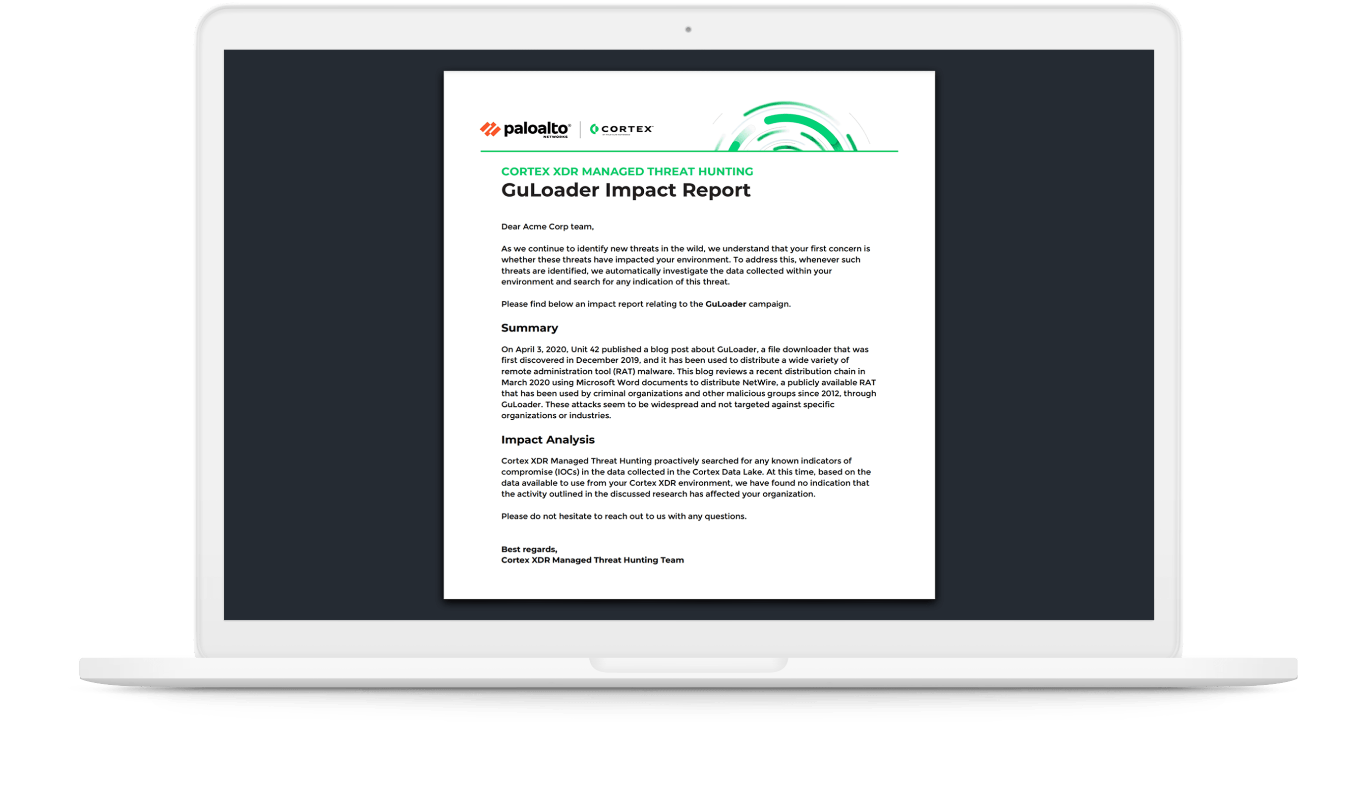 Agisci nella massima tranquillità grazie ai report prescrittivi