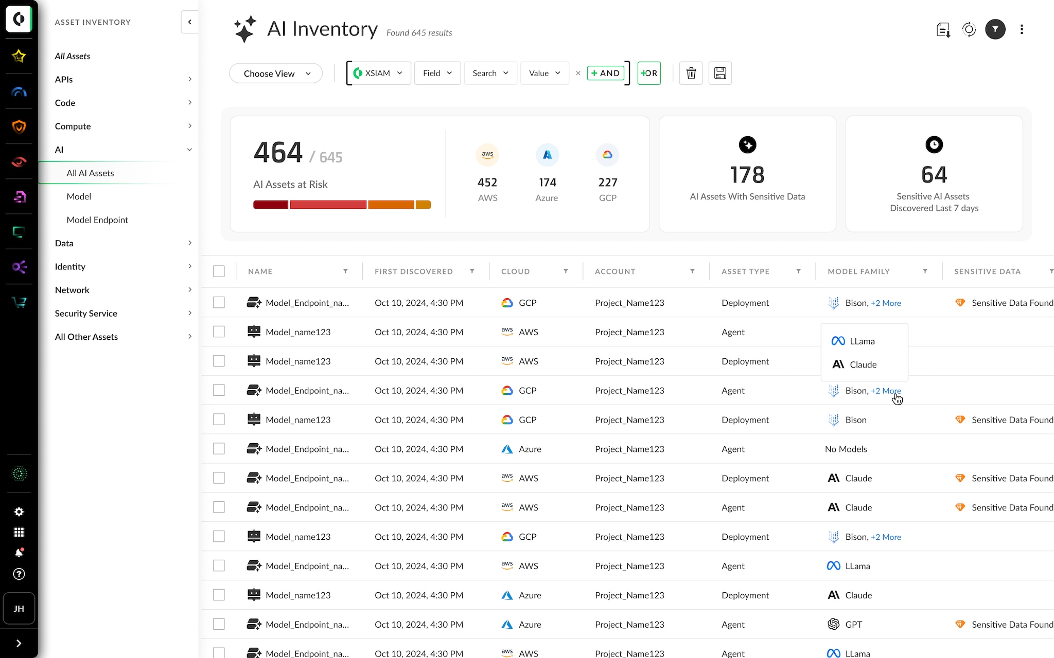 Proteggi e controlla l'infrastruttura, l'utilizzo e i dati IA