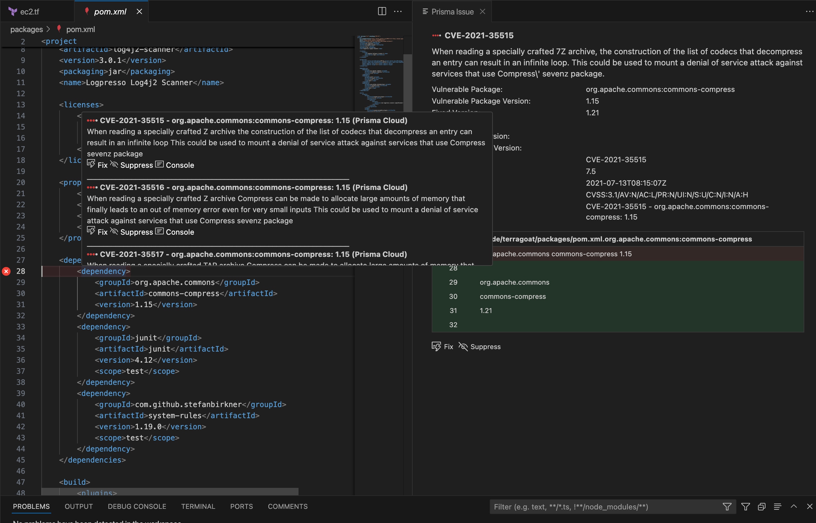 Perfettamente integrata con correzioni flessibili