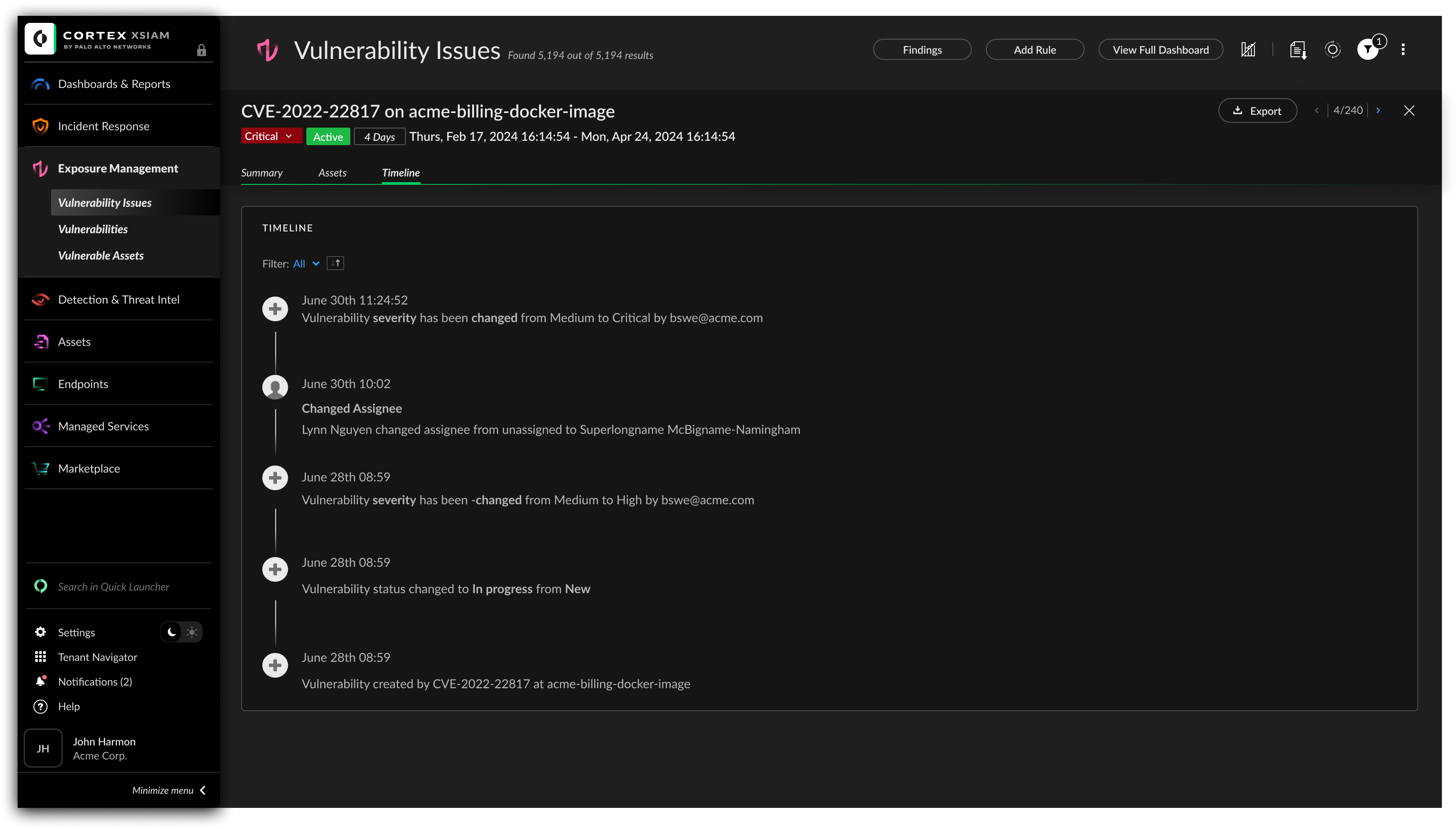 Visibilità continua