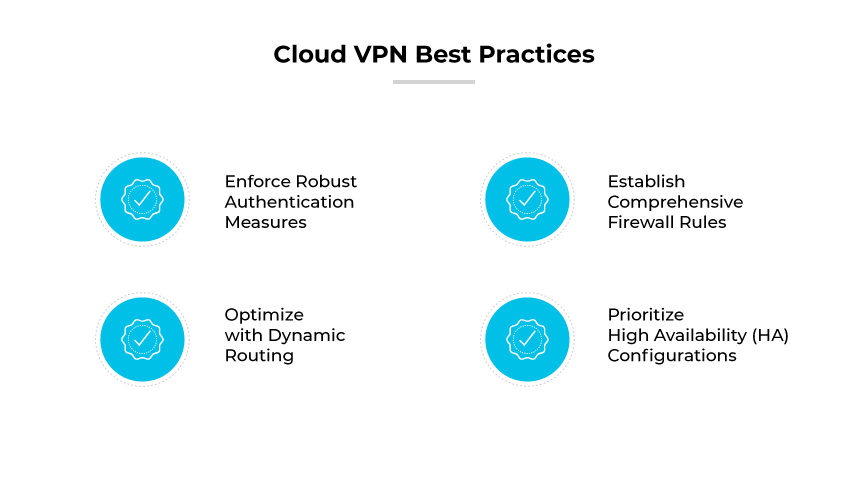 Le migliori pratiche VPN cloud: autenticazione, regole firewall, instradamento dinamico, configurazioni HA prioritarie. Le migliori pratiche VPN cloud: autenticazione, regole firewall, instradamento dinamico, configurazioni HA prioritarie.