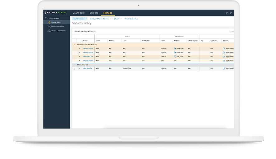 SSE utilizza FWaaS per aggregare il traffico da più fonti, sia locali che nel cloud. SSE utilizza FWaaS per aggregare il traffico da più fonti, sia locali che nel cloud.