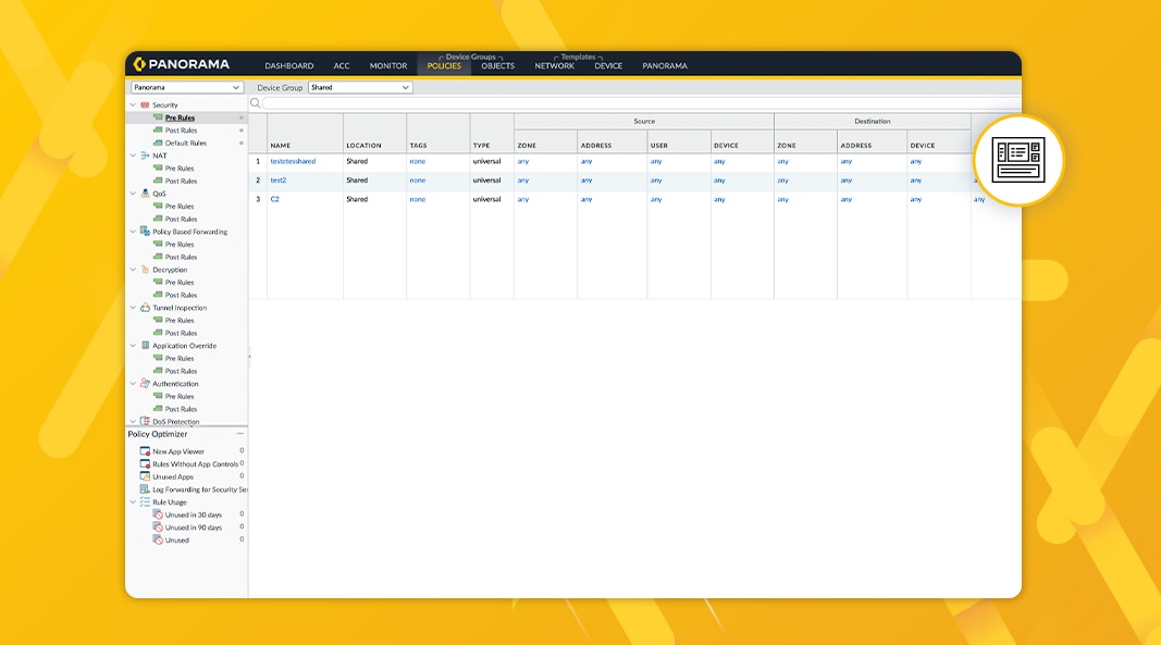 Mantieni la coerenza delle regole dei firewall in tutta la rete