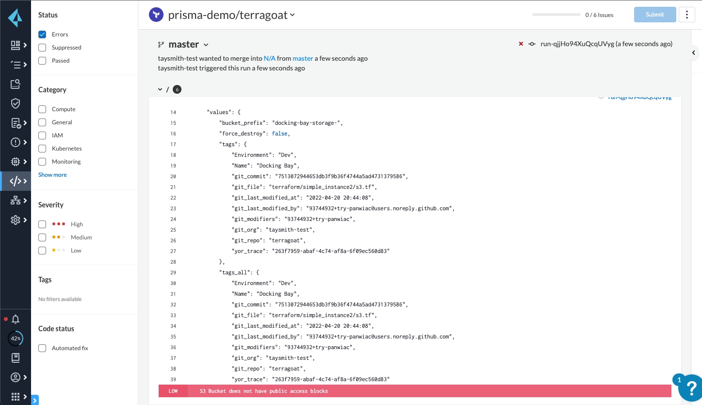 Automatizza la protezione dell'infrastruttura cloud.