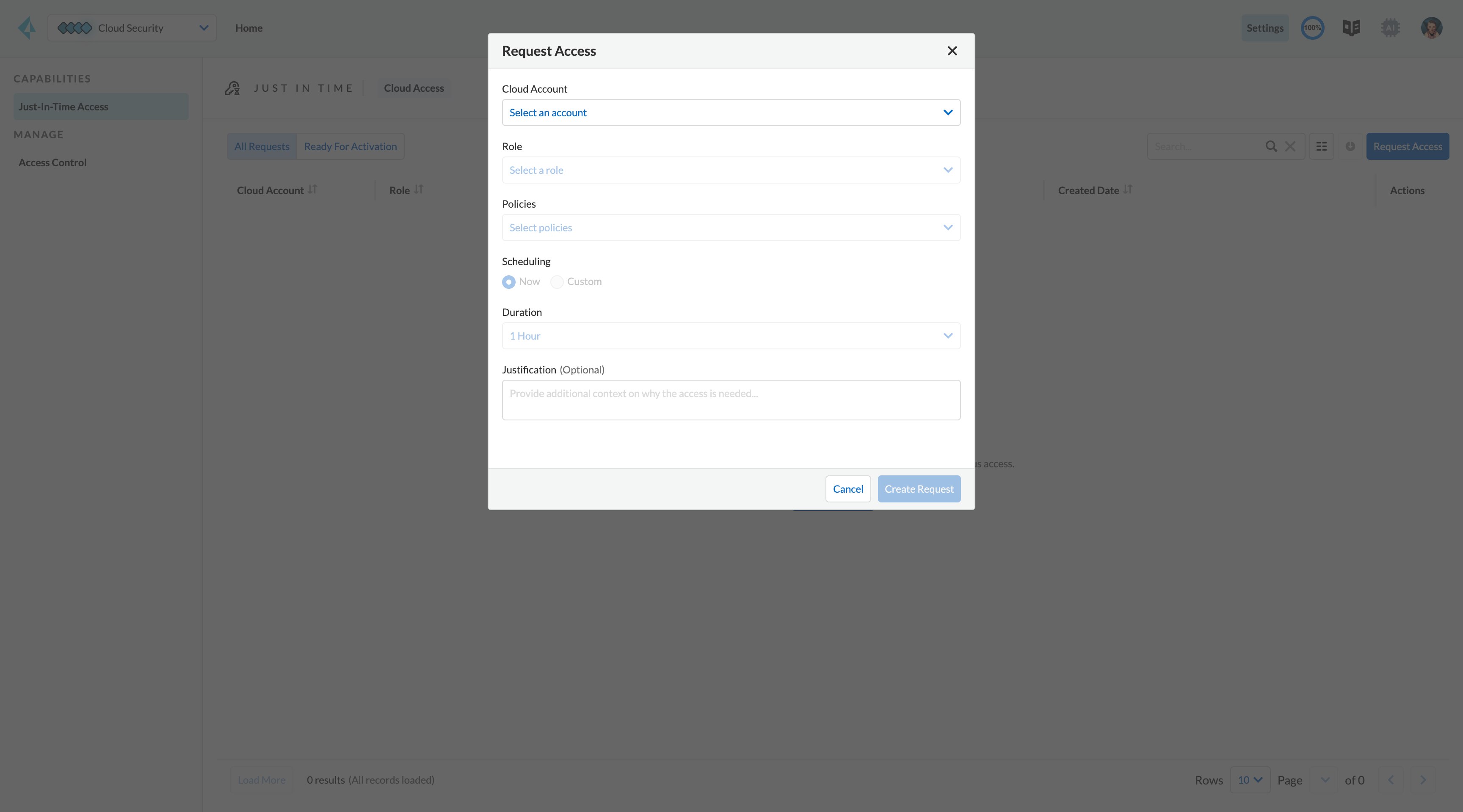 Accesso just-in-time (JIT)