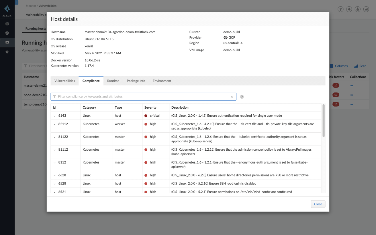 Image of Host compliance