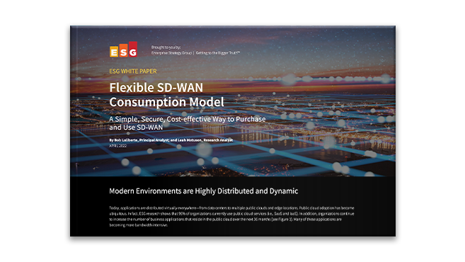 Flexible SD-WAN Consumption Model