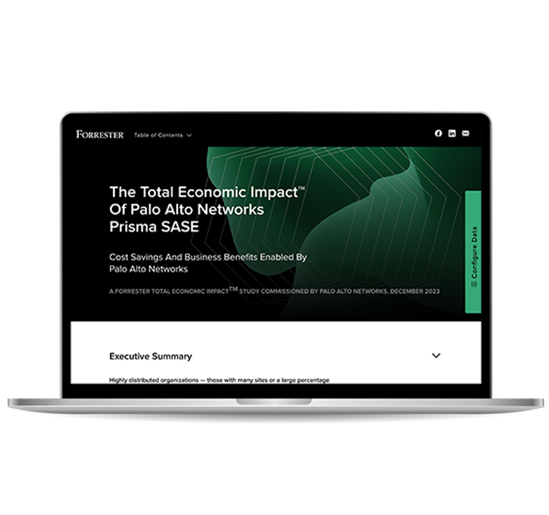 Total Economic Impact™ di Prisma SASE di Palo Alto Networks