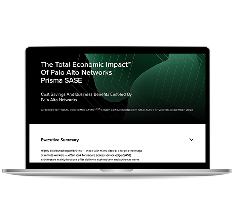 Total Economic Impact™ di Prisma SASE di Palo Alto Networks